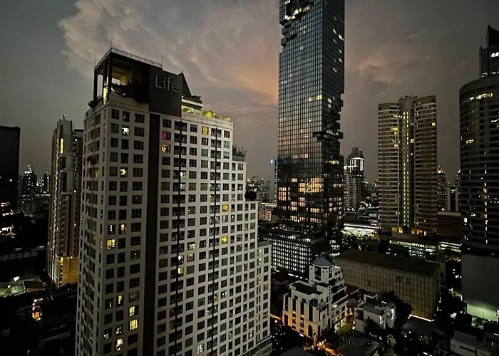 公寓 Si Lom Sathon Is A Large Space View Near King Power Mahanakhon Bts Phat Phong Night Market Tourist Business District