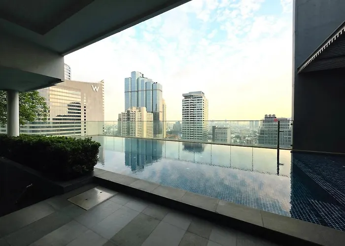 公寓 Si Lom Sathon Is A Large Space View Near King Power Mahanakhon Bts Phat Phong Night Market Tourist Business District